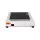 Everfit Compact Electric Walking Pad Treadmill, 3-Level Incline, Bluetooth Control, 380mm Wide, White, Home Office Gym