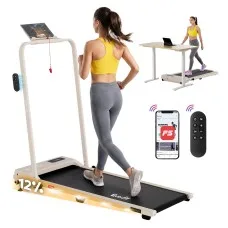 Everfit 3-in-1 Walking Pad Treadmill 2.5HP 12 Percent Incline Foldable Under-Desk App Control 90x38cm