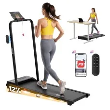 Everfit 3-in-1 Walking Pad Treadmill 2.5HP Foldable Under Desk 12% Incline Bluetooth App Control 90x38cm