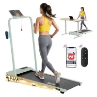 Everfit 3-in-1 Walking Pad Treadmill 2.5HP Foldable Under Desk 12% Incline APP Control 90x38cm Belt 110kg