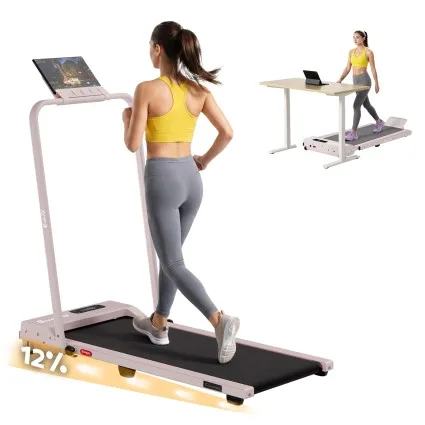 Everfit 3-in-1 Walking Pad Treadmill Foldable Under-Desk 12% Incline 90x38cm 1.86kW Motor 1-14km/h Speed
