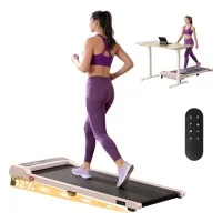 Everfit 3-in-1 Walking Pad Treadmill 12% Incline Under Desk 2.5HP 1-10km/h 6 Programs 40cm Belt Pink