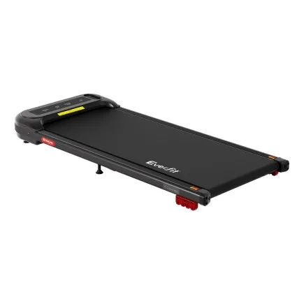 Everfit Electric Walking Pad with 3-Level Incline, Under Desk Treadmill, 400mm Belt, Bluetooth, No Assembly, Black