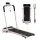 Everfit 3-in-1 Walking Pad Treadmill 20 percent Auto Incline Foldable Under Desk 3.0HP 100x40cm Pink