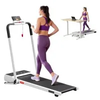 Everfit 3-in-1 Walking Pad Treadmill 20% Auto Incline 3.0HP Foldable 100x40cm Belt White Pink Black Silver