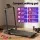 Everfit Electric Walking Pad Treadmill with Incline, Foldable Handle, Bluetooth App, 110kg Capacity, Black, No Assembly