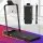 Everfit Electric Walking Pad Treadmill with Incline, Foldable Handle, Bluetooth App, 110kg Capacity, Black, No Assembly
