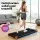 Everfit 2-Sided Walking Pad Treadmill 380mm with Foot Massage Function Black 1-6km/h Remote Control