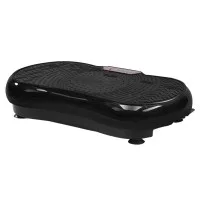 Everfit Vibration Machine Platform - Dual-Belt Motor, 99 Speeds, Resistance Bands, 180kg Capacity, Black Fitness Trainer