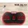 Everfit Vibration Machine Platform Red - Dual-Belt Motor, 99 Speed Levels, Resistance Bands, 180kg Capacity, 70x39x13cm