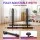 Everfit Dip Station Parallette Bars Adjustable Home Gym Workout Stand 200kg Black Non-Slip Foam Grips