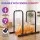 Everfit Dip Station Parallette Bars Adjustable Home Gym Workout Stand 200kg Black Non-Slip Foam Grips