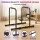 Everfit Dip Station Parallette Bars Adjustable Home Gym Workout Stand 200kg Black Non-Slip Foam Grips