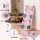 Everfit Pilates Reformer Abdominal Exercise Board Set - Pink, 106x41cm, Non-Slip, Adjustable Resistance, Portable