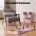 Everfit Pilates Reformer Abdominal Exercise Board Set - Pink, 106x41cm, Non-Slip, Adjustable Resistance, Portable