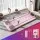 Everfit Pilates Reformer Abdominal Exercise Board Set - Pink, 106x41cm, Non-Slip, Adjustable Resistance, Portable