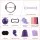 Everfit 15‑Piece Pilates Ring Set for Women Home Workout Kit with Ball Bands Strap Socks Carry Bag Purple