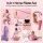 Everfit 15‑Piece Pilates Ring Set for Women Home Workout Kit with Ball Bands Strap Socks Carry Bag Purple