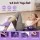 Everfit 15‑Piece Pilates Ring Set for Women Home Workout Kit with Ball Bands Strap Socks Carry Bag Purple