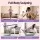 Everfit 15‑Piece Pilates Ring Set for Women Home Workout Kit with Ball Bands Strap Socks Carry Bag Purple