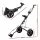 Everfit Quick Folding Golf Buggy Trolley Cart, 2 Wheels, Aluminium Frame, Scoreboard & Cup Holder, 109x62x100cm, Black