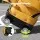 Everfit Rolling Golf Cart Bag with Spinner Wheels Telescopic Handle Cooler Pocket Synthetic Leather Yellow