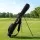 Everfit Lightweight Golf Stand Bag Black for Sunday Pitch and Putt Fits 5-6 Clubs Insulated Pocket Microfibre