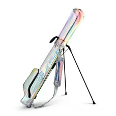 Everfit Holographic Lightweight Stand Golf Bag for Sunday Pitch and Putt Holds 5-6 Clubs Insulated Pocket Retractable