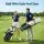 Everfit Lightweight Golf Stand Bag Dual Strap Independent Club Divider Water Ready Microfibre Leather