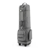 Everfit Golf Travel Bag Flight Cover with Wheels Soft Case Grey