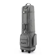 Everfit Golf Travel Bag Flight Cover with Wheels Soft Case Grey