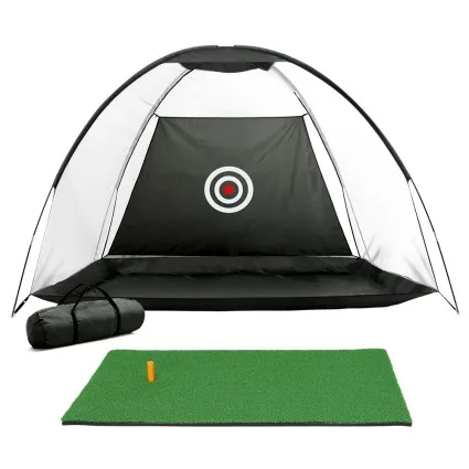 Everfit 3M Golf Practise Net & Training Mat Set - Durable Mesh, Fibreglass Frame, Indoor/Outdoor, Portable & Foldable