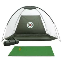 Everfit 3M Golf Practise Net & Training Mat Set - Portable, Durable 80G Mesh, Fibre Frame, Realistic PP Grass, Non-Slip