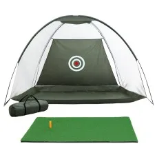 Everfit 3M Golf Practise Net & Training Mat Set - Portable, Durable 80G Mesh, Fibre Frame, Realistic PP Grass, Non-Slip