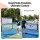 Everfit 183cm Pickleball Net Rebounder Portable 2-in-1 Training Practice Black Yellow