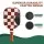Everfit Pickleball Paddle Set Fibreglass Surface Honeycomb Core Includes Bag and 4 Balls Brown Checker