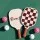 Everfit Pickleball Paddle Set Fibreglass Surface Honeycomb Core Includes Bag and 4 Balls Brown Checker