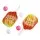 Everfit Pickleball Paddle Set Fibreglass Surface Honeycomb Core 2 Rackets 4 Balls Carry Bag Orange 2026
