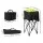 Everfit Foldable Tennis Hopper Cart Holds Up to 150 Tennis Balls, 87cm Stand with Wheels and Carry Bag, Black