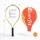 Everfit 23 Inch Tennis Racket Lightweight 200g Aluminium Frame for Adult and Junior Players Orange 16x17 Strings