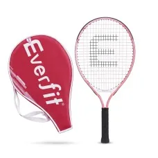 Everfit 23 Inch Tennis Racket Lightweight 200g Aluminium Frame for Adult and Junior Players Pink