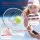 Everfit 23 Inch Tennis Racket Lightweight 200g Aluminium Frame for Adult and Junior Players Pink