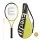 Everfit 27 Inch Tennis Racquet Lightweight Beginner Gold with Cushioned Grip and 16x17 Nylon Strings
