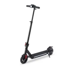 Foldable Electric Scooter 180W 18 km/h Adjustable Height LED Deck Lights Lightweight Aluminium Commuter