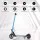 Electric Scooter 130W Motor 16KM/H, Foldable Aluminium Frame, LED RGB Lights, 5KM Range, Blue, for Kids 120-160cm