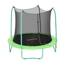Bestway 8ft Xtreme Air Trampoline 2.44m Safety Enclosure Foam Poles 48 Springs Powder Coated Frame 80kg