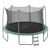 Bestway Xtreme Air 14ft Trampoline 4.27m Dark Green with Safety Net Ladder Anchors QuickSpring for Ages 6+