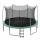 Bestway Xtreme Air 14ft Trampoline 4.27m Dark Green with Safety Net Ladder Anchors QuickSpring for Ages 6+