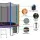 Everfit 10FT Kids Trampoline with Safety Net, Heavy-Gauge Steel Frame, UV-Stabilised Padding, 64 Triple-Rate Springs