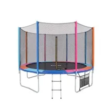Everfit 14FT Kids Outdoor Trampoline Rebounder with Enclosure Net Storage Bag 150kg Weight Capacity